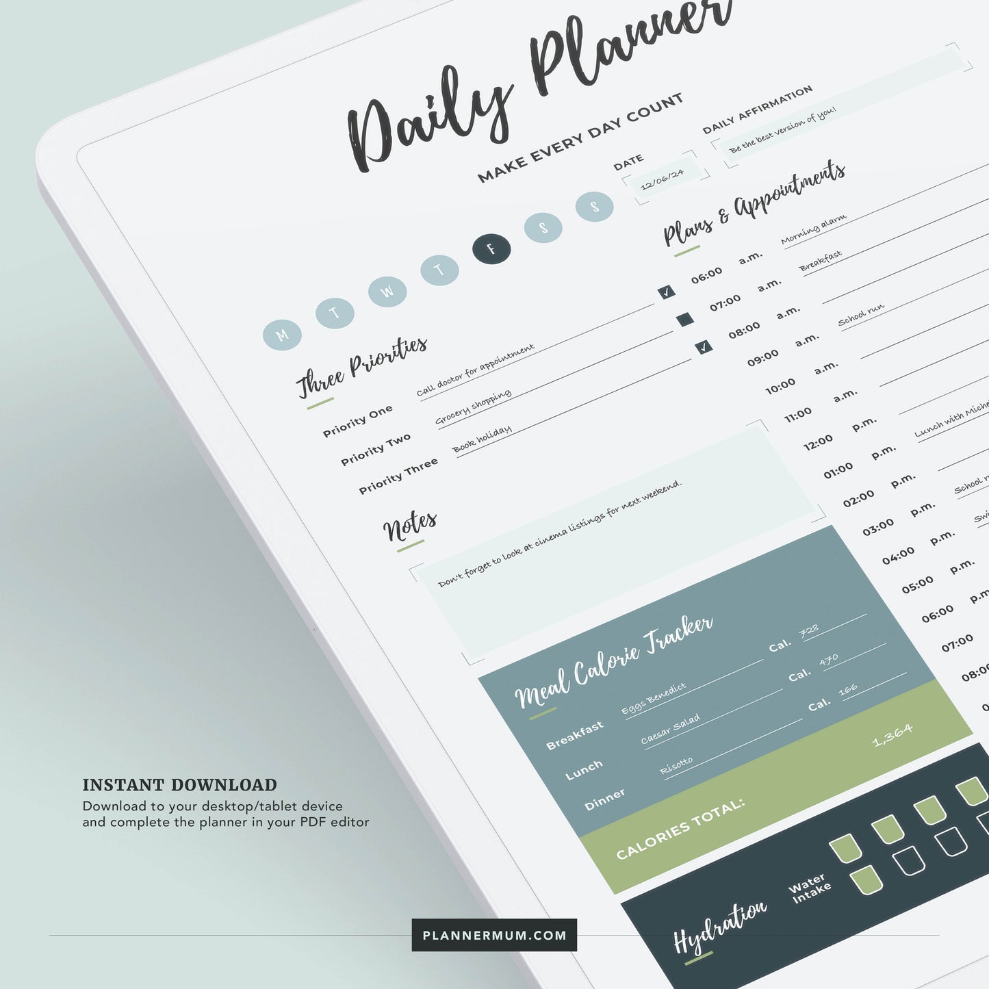 Daily Life Personal Organiser Planner