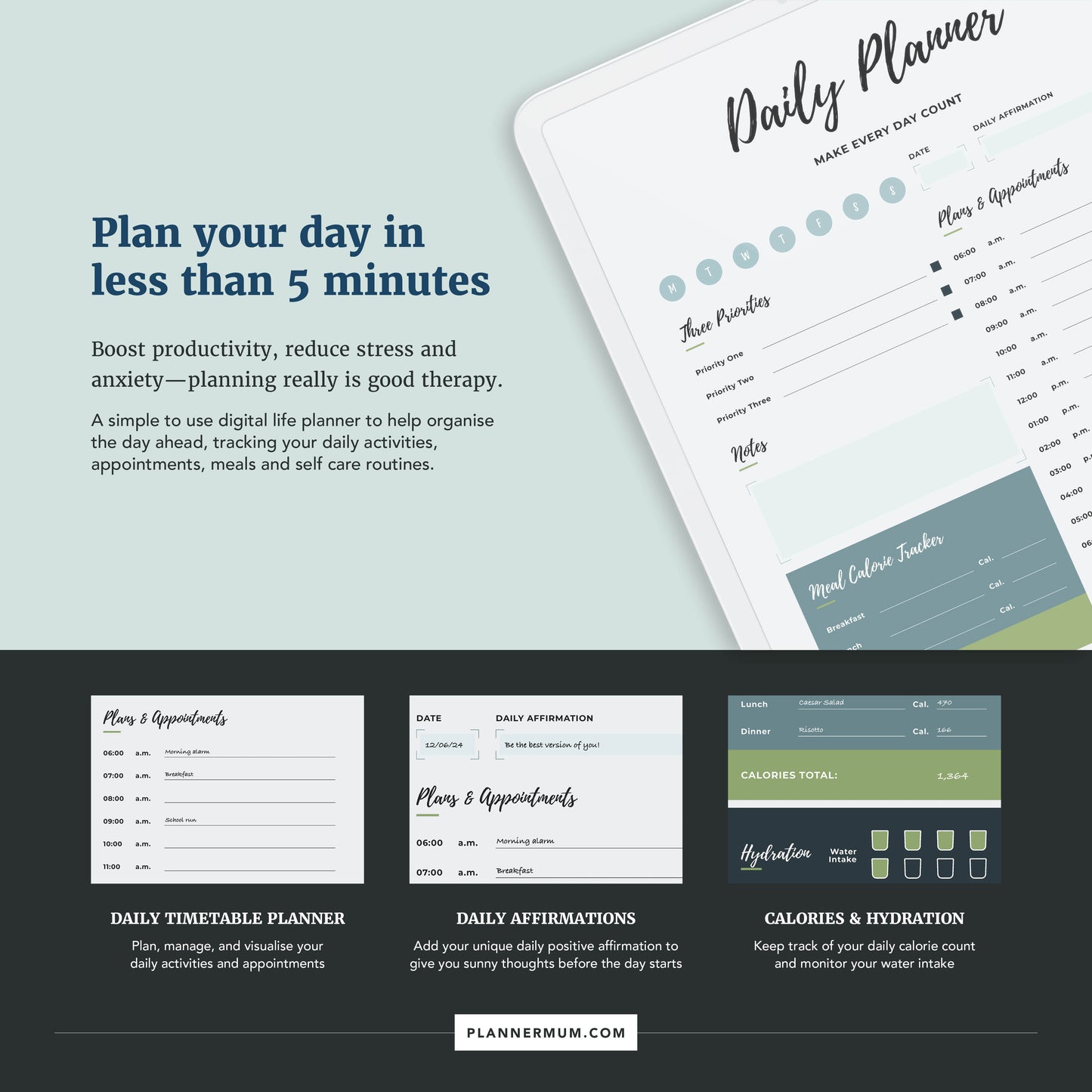 Daily Life Personal Organiser Planner