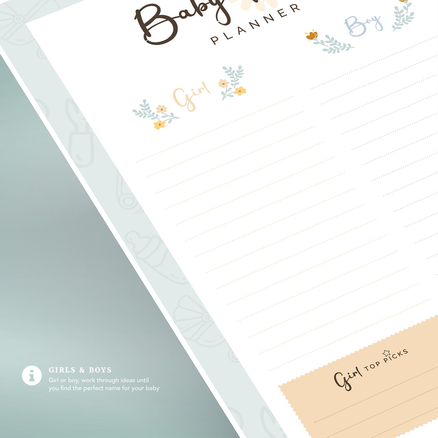 Printable Baby Name Planner