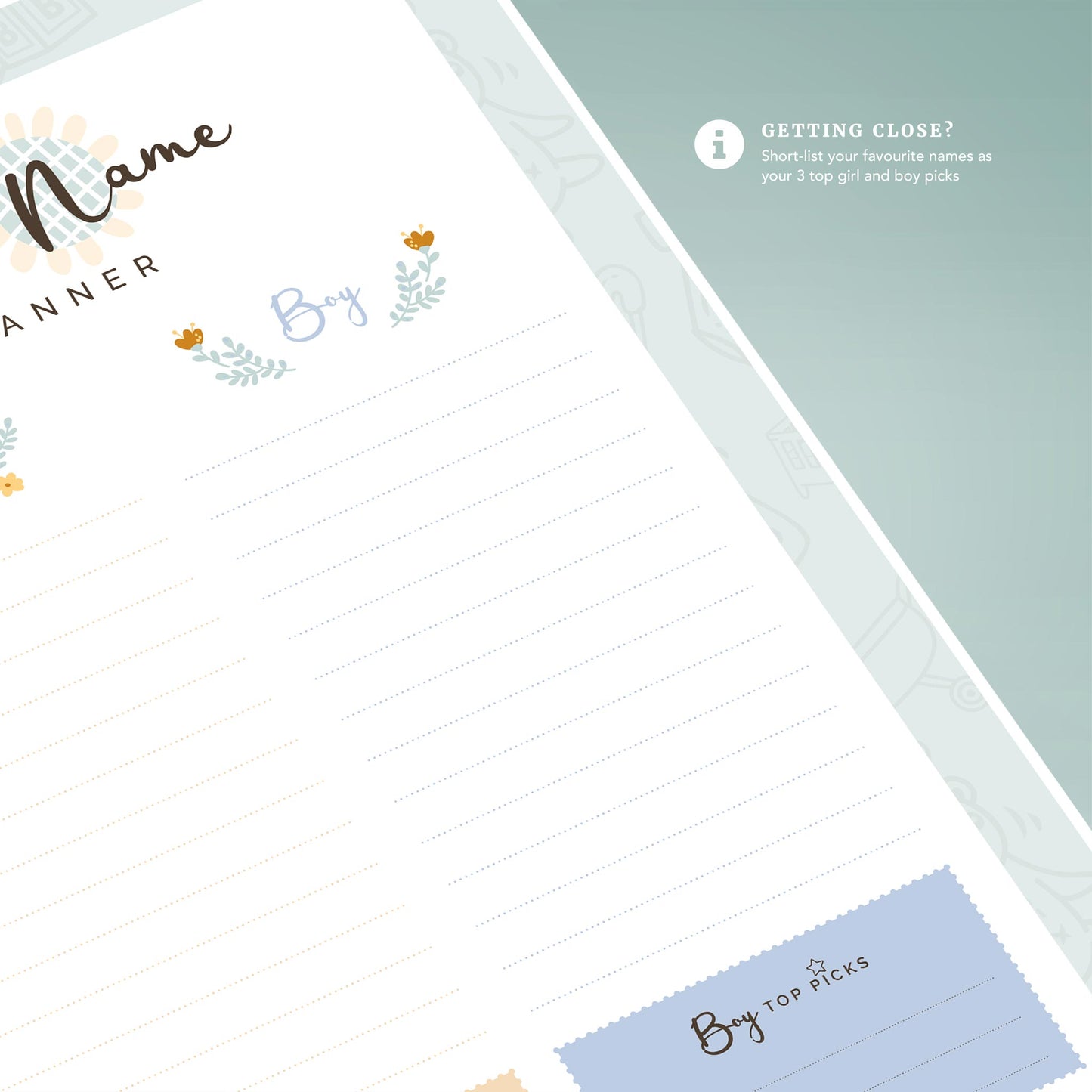 Printable Baby Name Planner