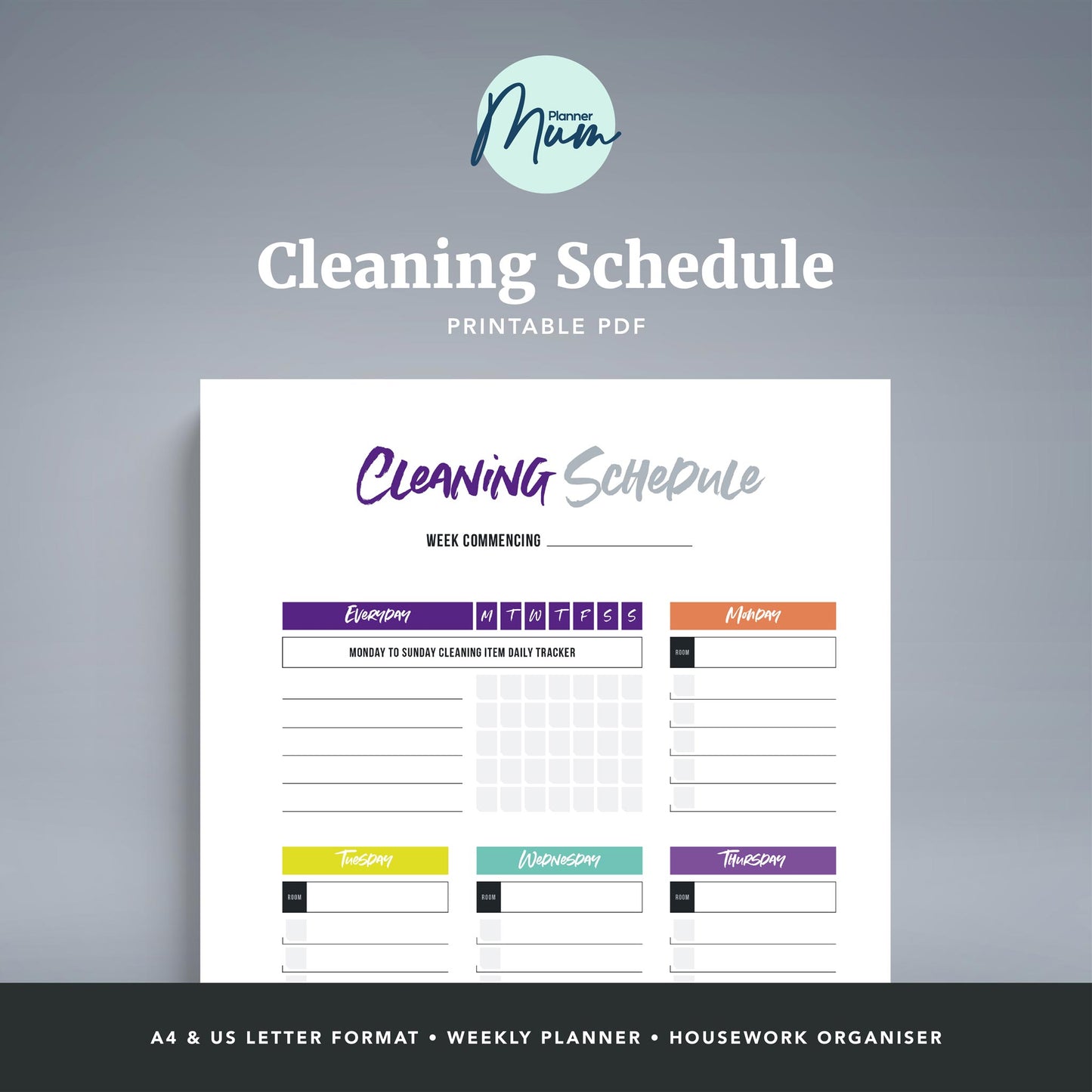 Printable Cleaning Schedule