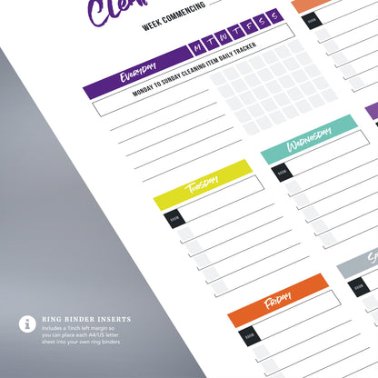 Printable Cleaning Schedule