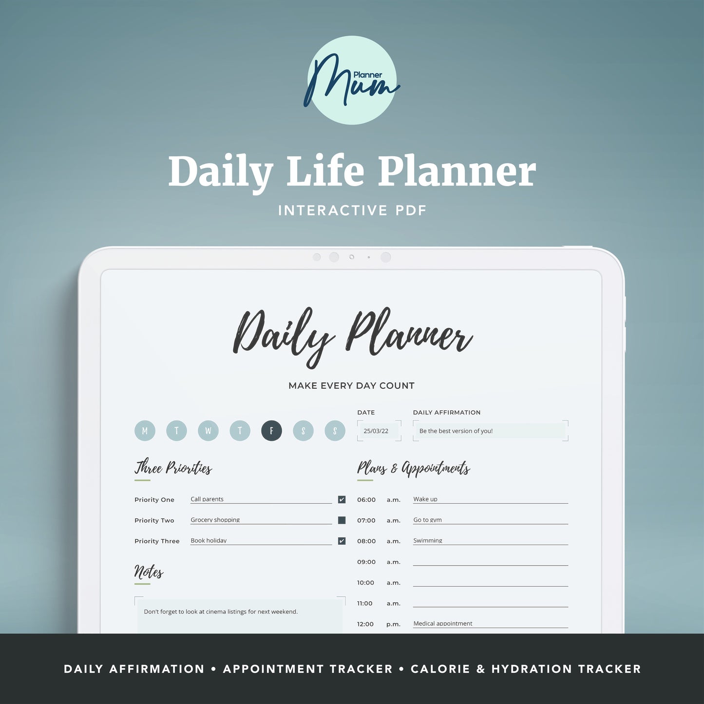 Interactive Daily Life Planner