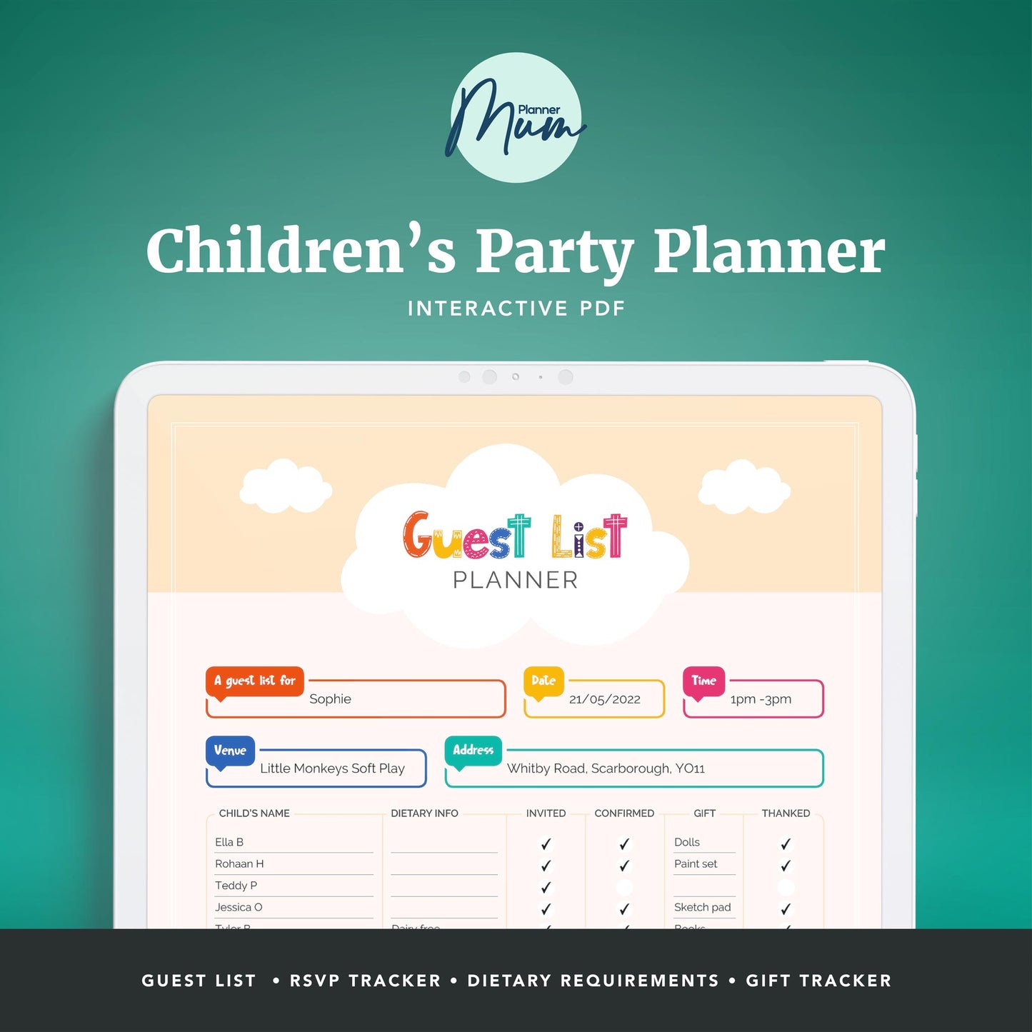 Interactive Children's Party Planner